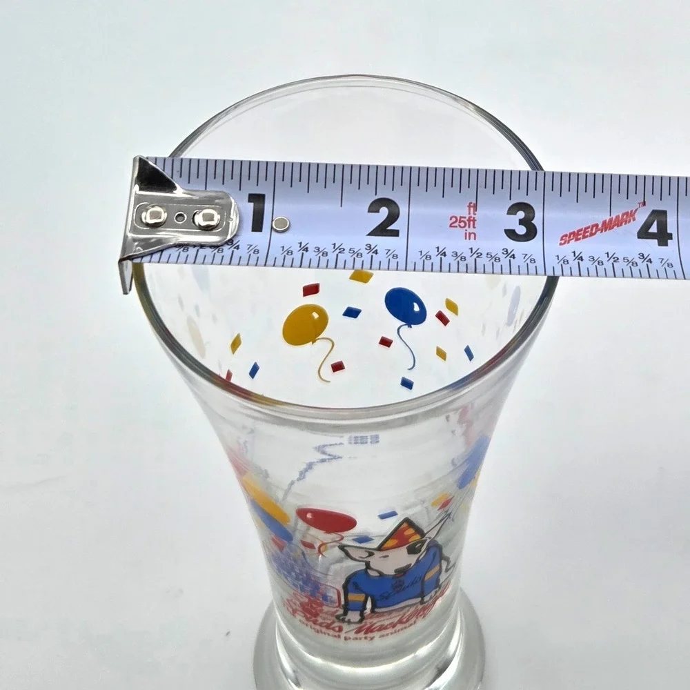 1987 Anheuser Bush Bud Light Spuds Mackenzie The Original Party Animal Glasses